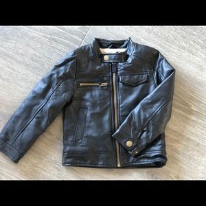 London Fog faux leather jacket size 3 kids